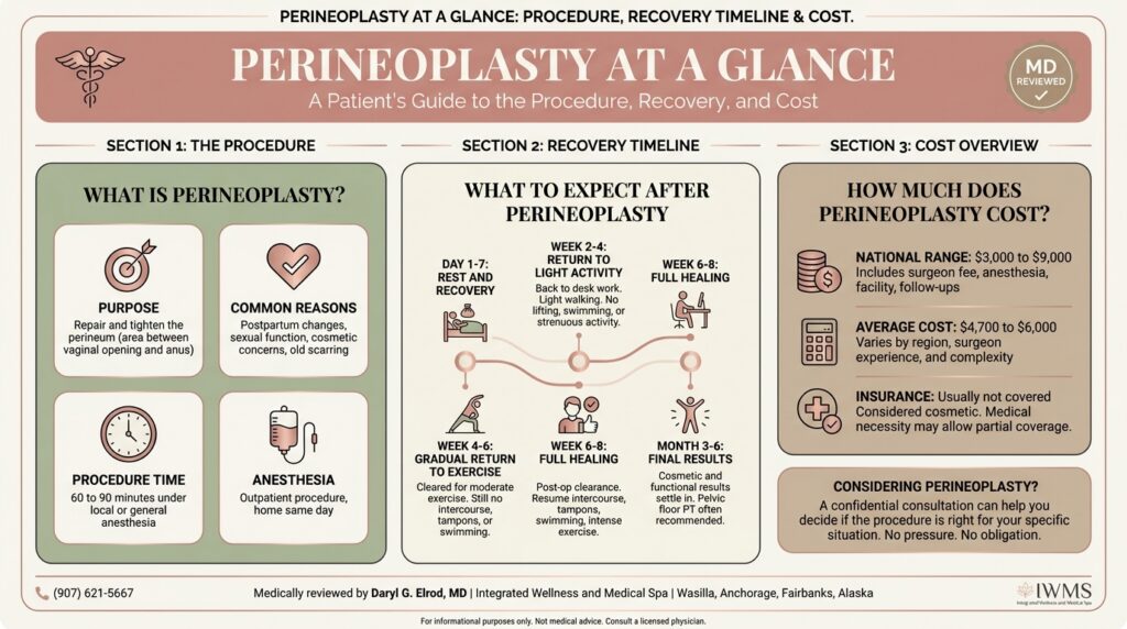 Perineoplasty procedure recovery cost