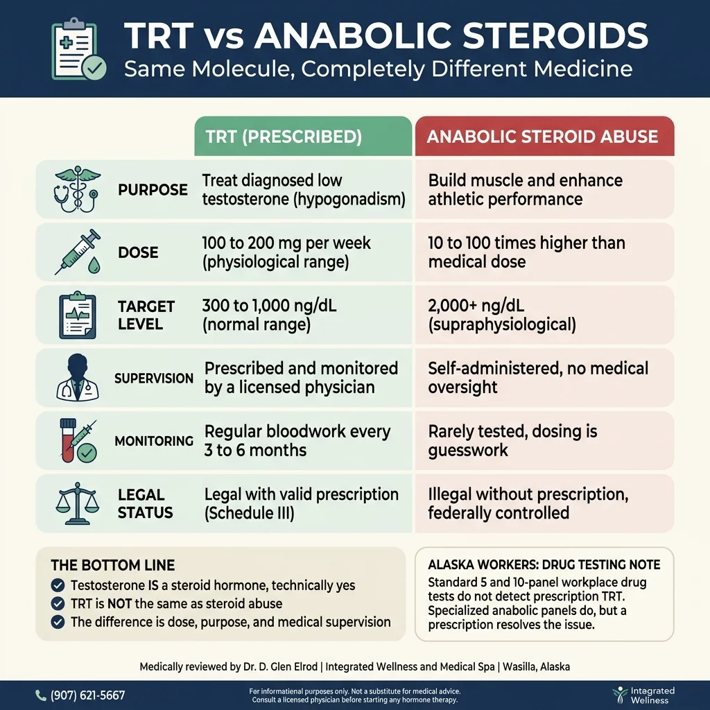 TRT vs Anabolic Steroids
