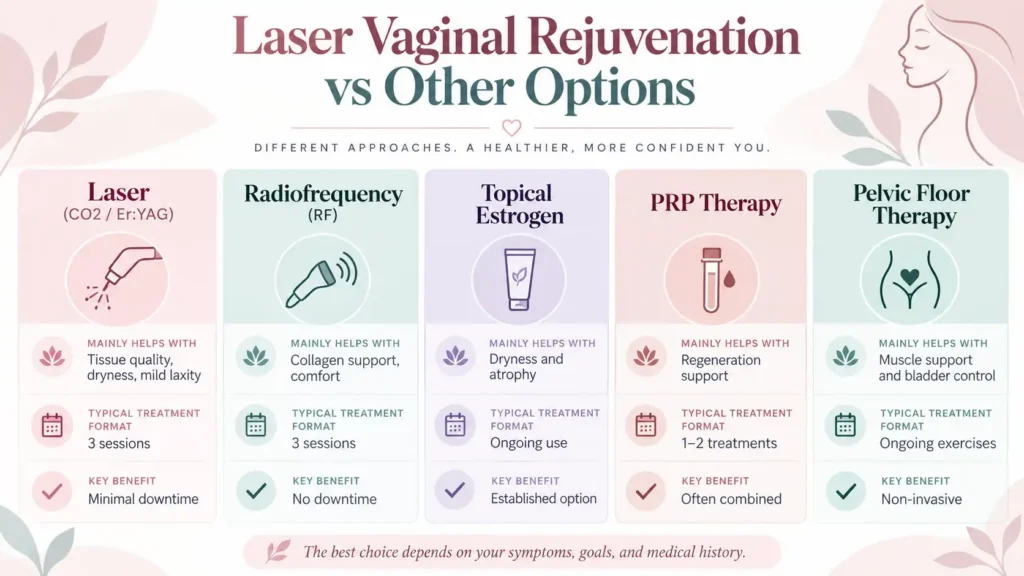 Laser vaginal rejuvenation vs others